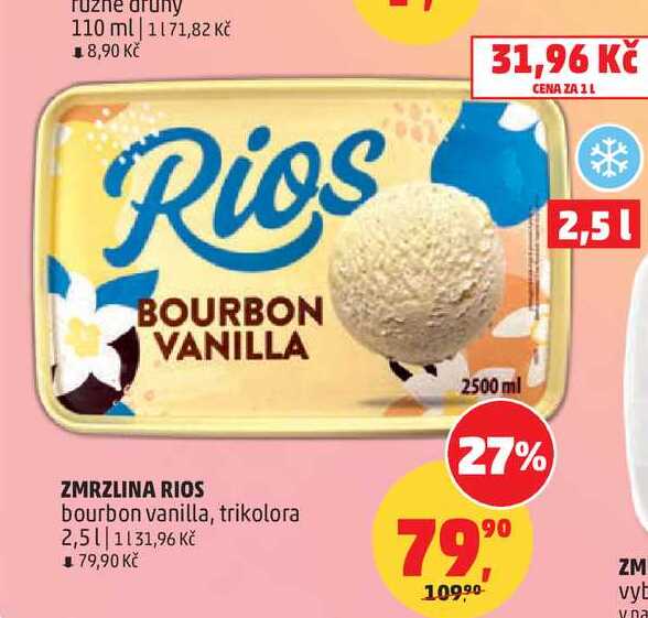 ZMRZLINA RIOS bourbon vanilla, trikolora, 2,5 l