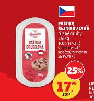 PAŠTIKA ŘEZNÍKŮV TALÍŘ různé druhy, 150 g