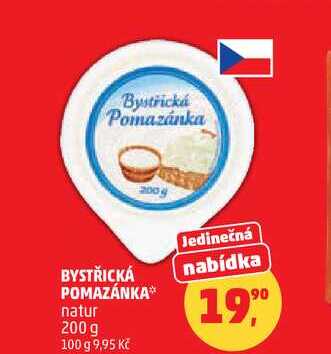 BYSTŘICKÁ POMAZÁNKA natur, 200 g