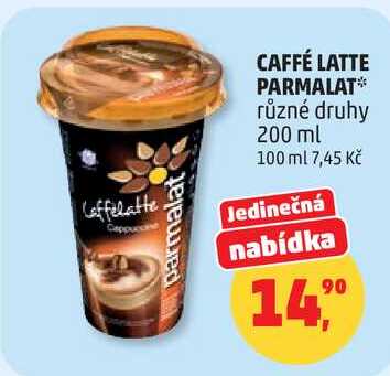 CAFFÉ LATTE PARMALAT různé druhy, 200 ml