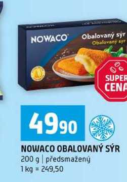 NOWACO OBALOVANÝ SÝR 200 g předsmažený