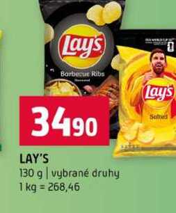 LAY'S 130 g vybrané druhy