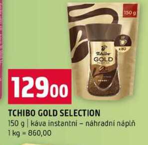 TCHIBO GOLD SELECTION 150 g 150 g káva instantní náhradní náplň