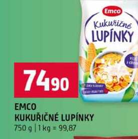 EMCO KUKUŘIČNÉ LUPÍNKY 750 g 