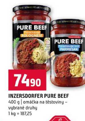 INZERSDORFER PURE BEEF 400 g omáčka na těstoviny vybrané druhy