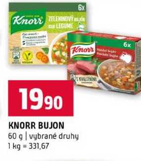 KNORR BUJON 60 g vybrané druhy