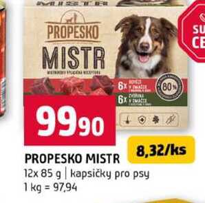 PROPESKO MISTR 12x 85 g kapsičky pro psy