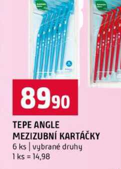TEPE ANGLE MEZIZUBNÍ KARTÁČKY 6 ks vybrané druhy
