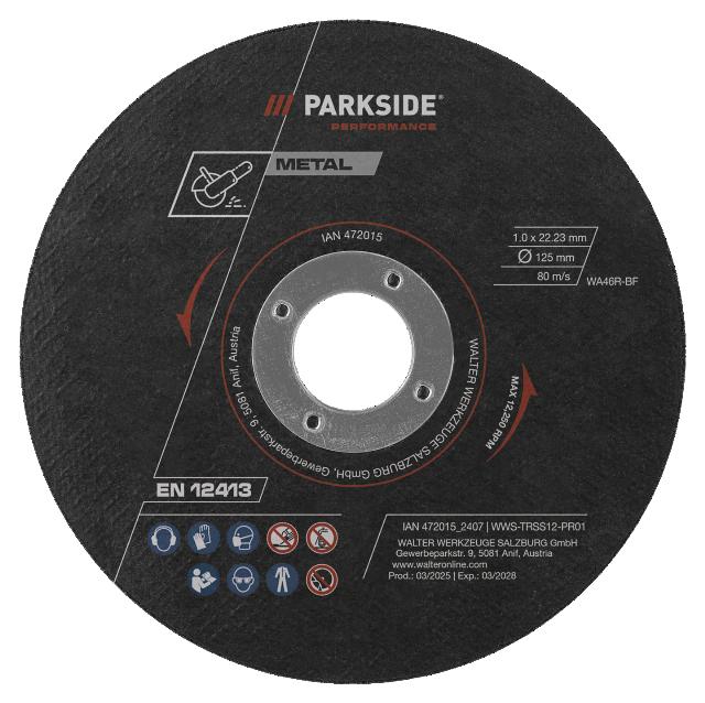 PARKSIDE PERFORMANCE Sada řezných kotoučů 12dílná