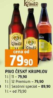 PIVO ČESKÝ KRUMLOV 11 1l 12 Premium Sezónní speciál