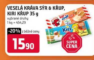 VESELÁ KRÁVA SÝR & KŘUP, KIRI KRUP 35 g vybrané druhy