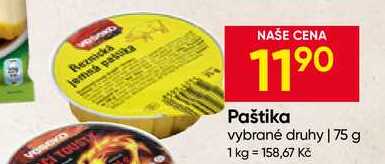 Paštika vybrané druhy 75 g