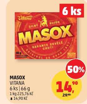MASOX VITANA, 6 ks, 66 g