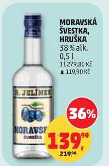 MORAVSKÁ ŠVESTKA 38% alk., 0,5 l