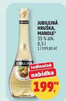 JUBILEJNÁ HRUŠKA 35% alk., 0,5 l