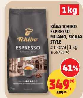 KÁVA TCHIBO ESPRESSO MILANO, zrnková, 1 kg