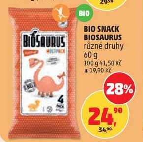 BioSaurus kukuřičné křupky, 60 g