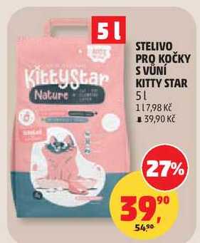 STELIVO PRO KOČKY S VŮNÍ KITTY STAR, 5 l