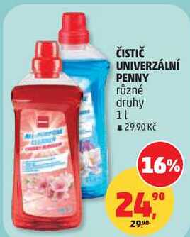 ČISTIČ UNIVERZÁLNÍ PENNY různé druhy, 1 l