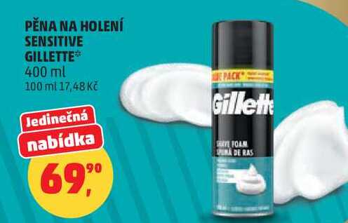 GILLETTE pěna na holení, 400 ml