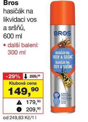 Bros hasičák na likvidaci vos a sršňů, 600 ml