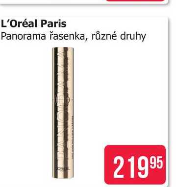 L'Oréal Paris Panorama řasenka, různé druhy