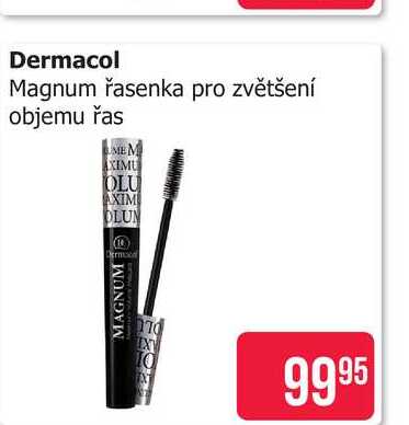 Dermacol Magnum řasenka pro zvětšení objemu řas