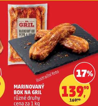 MARINOVANÝ BOK NA GRIL různé druhy, 1 kg