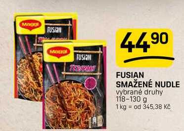 FUSIAN SMAŽENÉ NUDLE vybrané druhy 118-130g 