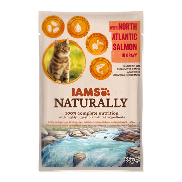 IAMS Naturally Kapsička losos v omáčce pro kočky
