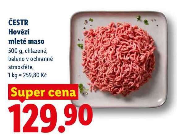 ČESTR Hovězí mleté maso, 500 g