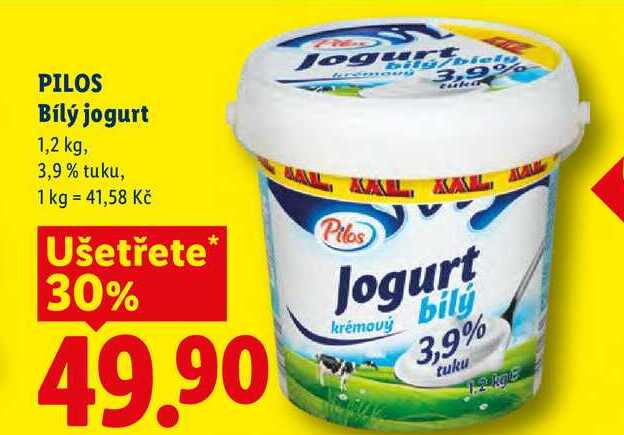 PILOS Bílý jogurt, 1,2 kg