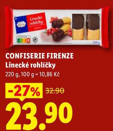 CONFISERIE FIRENZE Linecké rohlíčky, 220 g