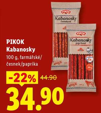 PIKOK Kabanosky, 100 g