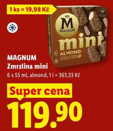 MAGNUM Zmrzlina mini, 6x 55 ml