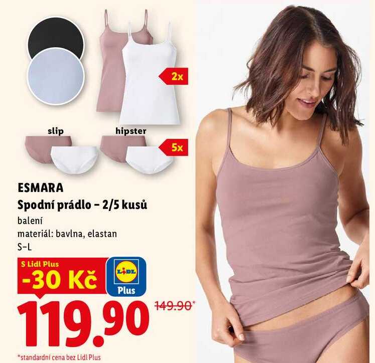 ESMARA Spodní prádlo - 2/5 kusů