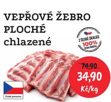 Vepřové žebro ploché 1kg