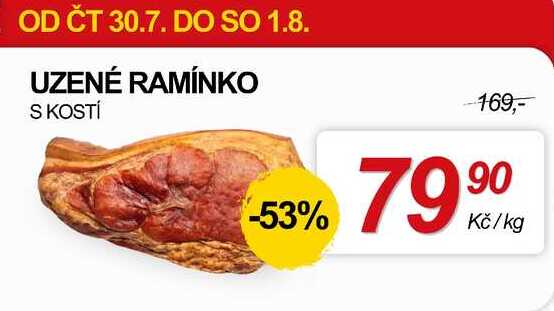 UZENÉ RAMÍNKO S KOSTÍ, 1 kg