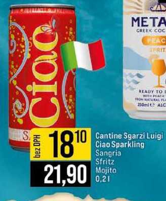 Cantine Sgarzi Luigi Ciao Sparkling Sangria Sfritz Mojito 0,2l