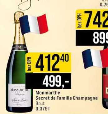 Monmarthe Secret de Famille Champagne Brut 0,375l