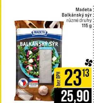 Madeta Balkánský sýr různé druhy 115 g