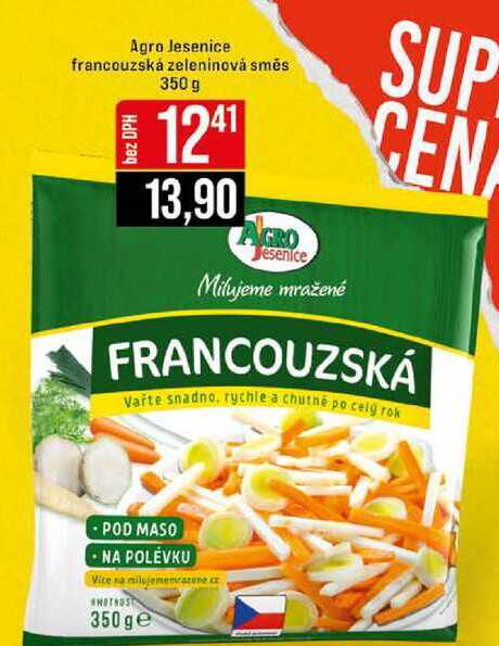 Agro Jesenice francouzská zeleninová směs 350 g 