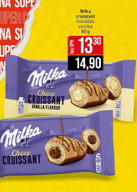 Milka croissant čokoláda vanilka 50 g 