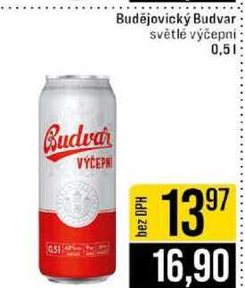 Budějovický Budvar světlé výčepní 0,5l