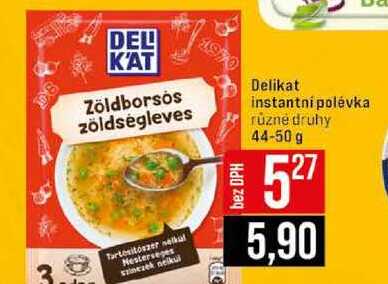 Delikat instantní polévka různé druhy 44-50 g 