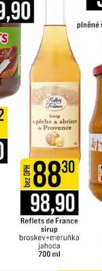 Reflets de France sirup broskev+meruňka jahoda 700 ml