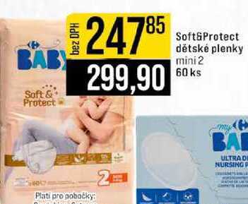 Soft&Protect dětské plenky mini 2 60 ks