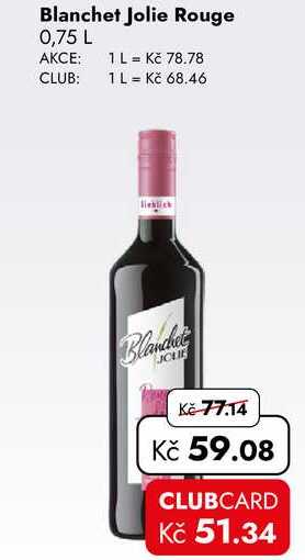 Blanchet Jolie Rouge 0,75 L 