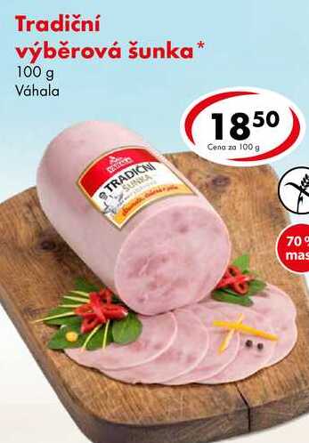 Tradiční výběrová šunka, 100 g