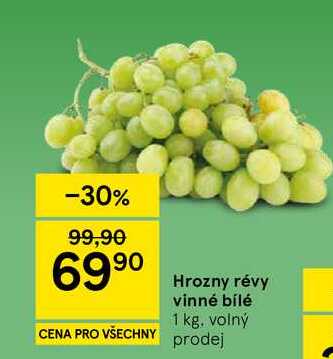 Hrozny révy vinné bílé, 1 kg